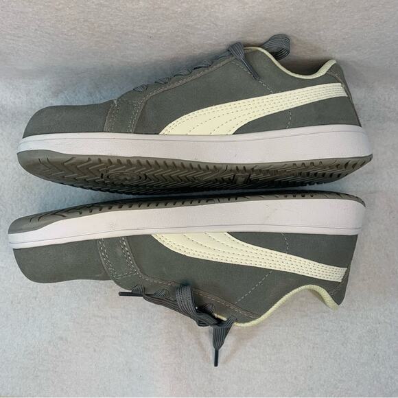 Puma Iconic Suede Mens Composite Toe Sneakers Sz‎ 8  Gray Work Shoe - Picture 6 of 9